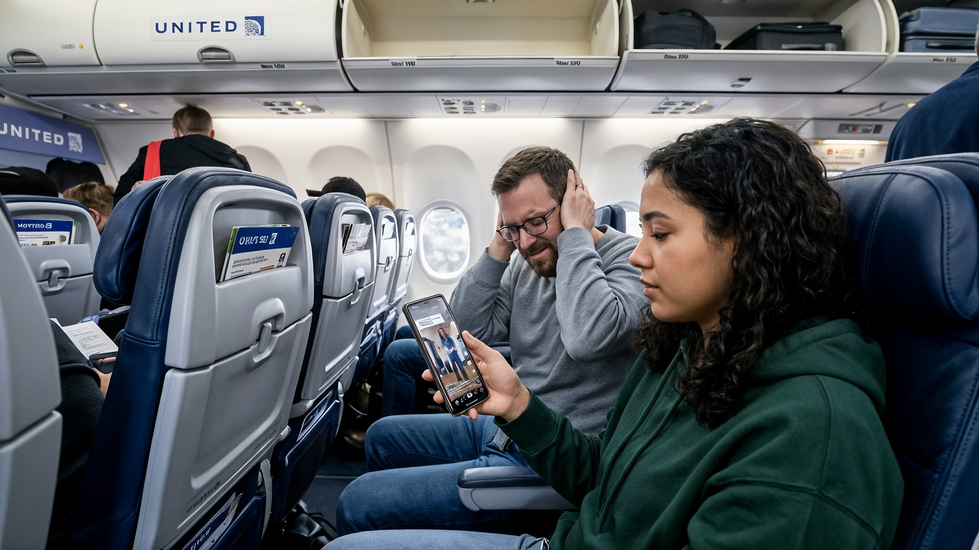 United Airlines: Anyone who listens to their smartphone loudly will no ...