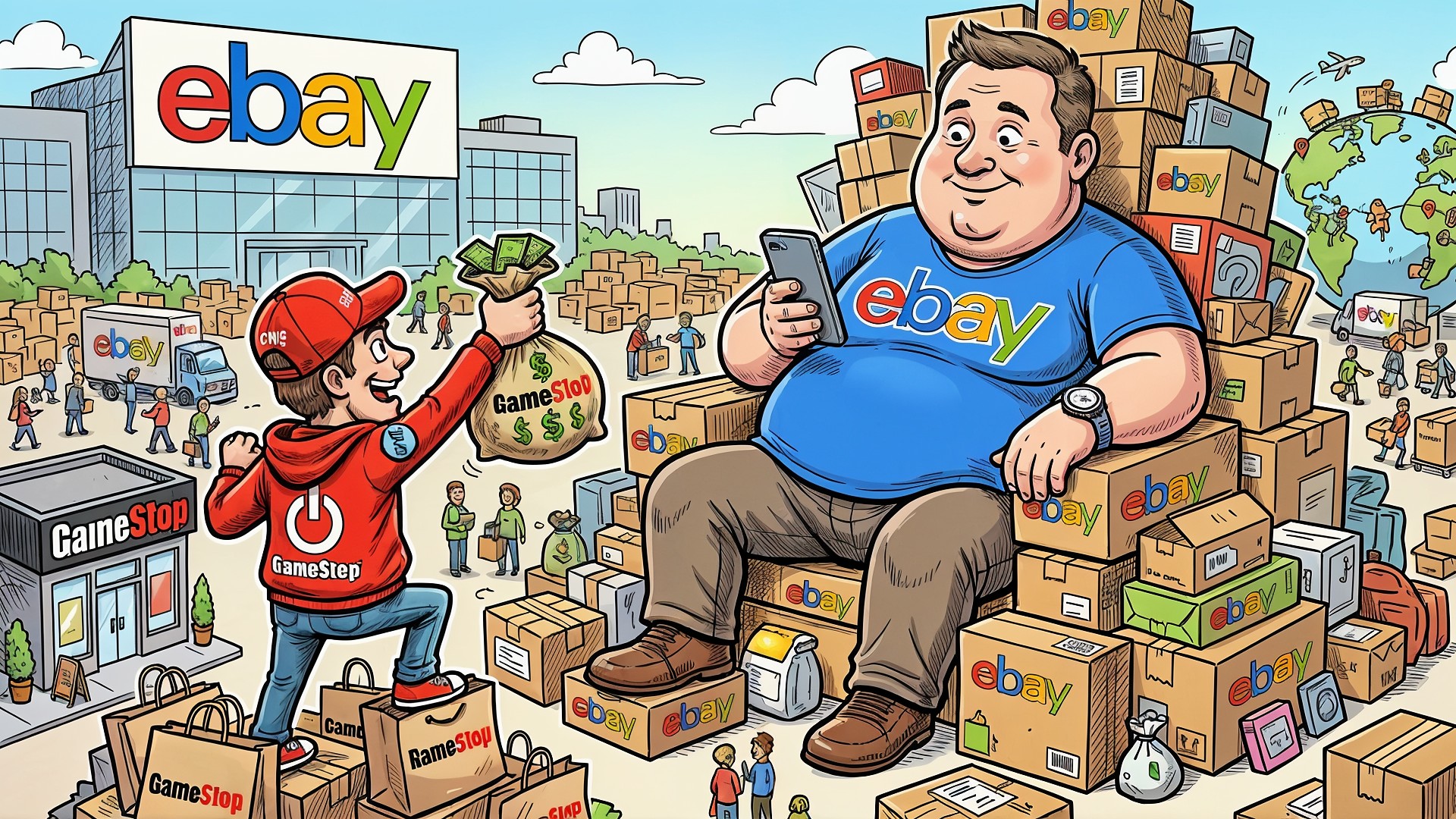 GameStop CEO gives bizarre interview about planned eBay purchase
